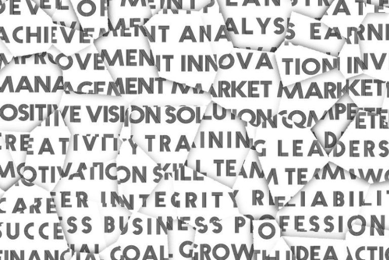Words on a paper