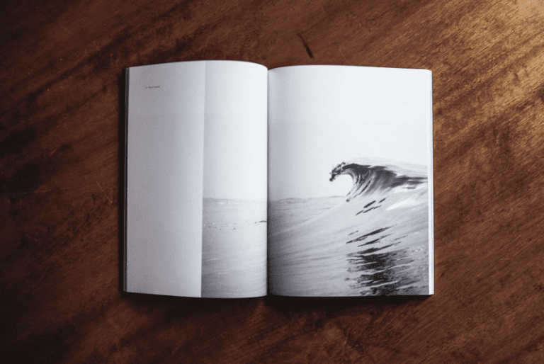 Book with waves