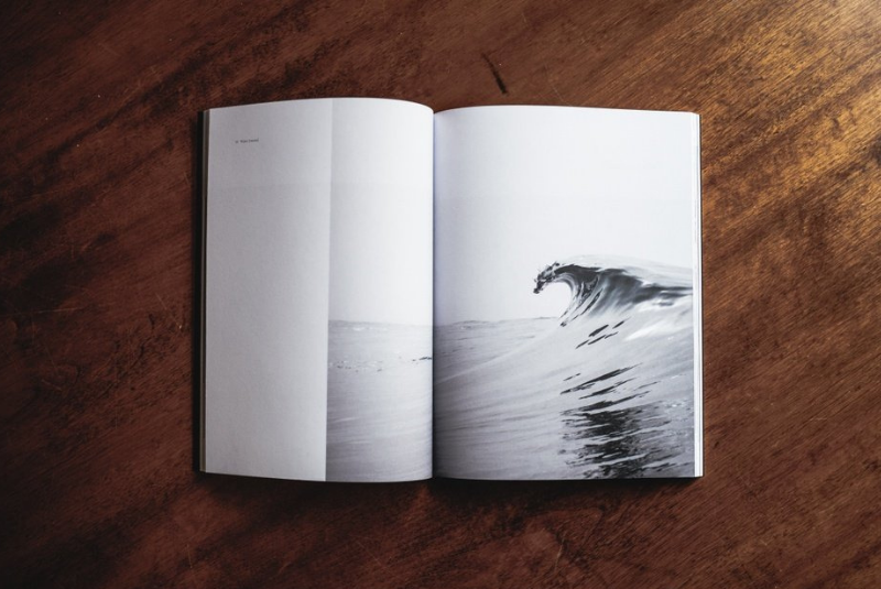 Book with waves