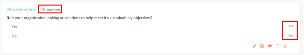 Get aggregate-level data for each question.